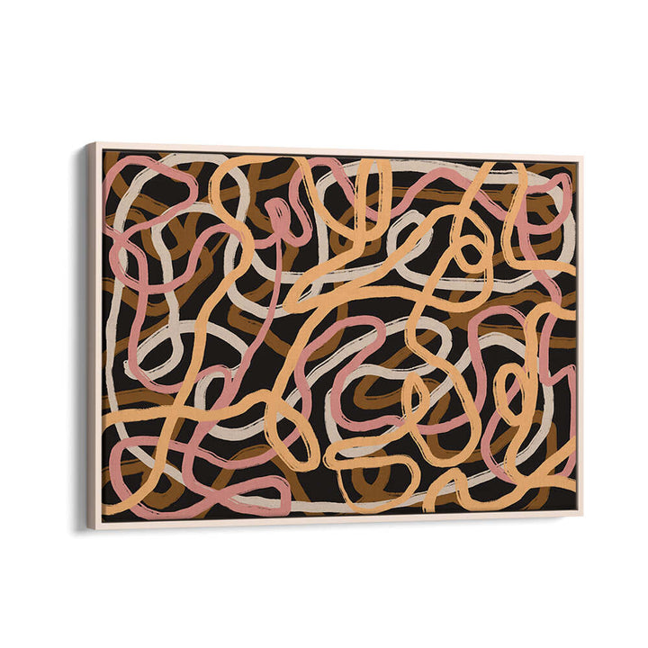 TANGLED COLORFUL LINES , ABSTRACT PAINTINGS