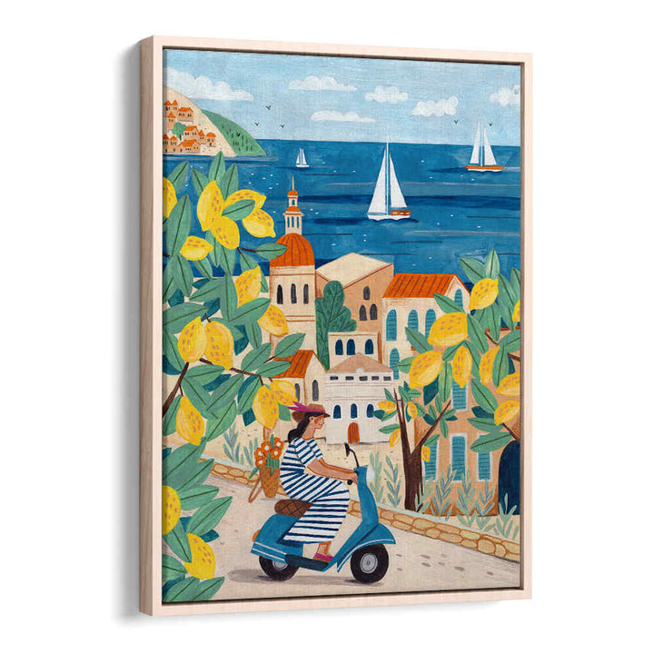 WOMAN ON THE AMALFI COAST , TRAVEL POSTERS