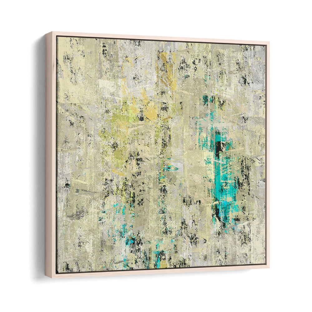 VAGUE, ABSTRACT PAINTINGS showcase a blend of colors and textures, adding elegance to any modern space.