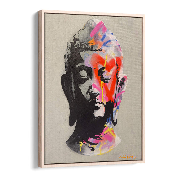 VIBRANT BUDDHA BUST , POP ART PAINTINGS