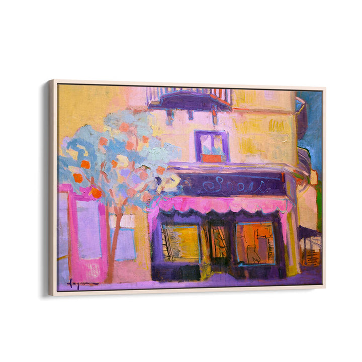 VIBRANT CAFE╠ü SCENE , LANDSCAPE PAINTINGS