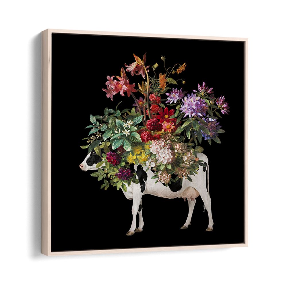VIBRANT FLORAL COW