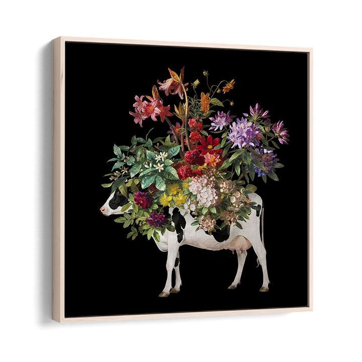 VIBRANT FLORAL COW