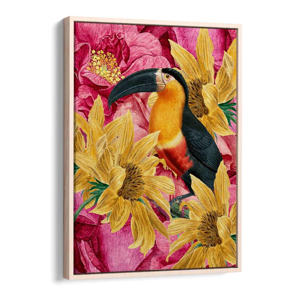 VIBRANT TOUCAN AND FLOWERS