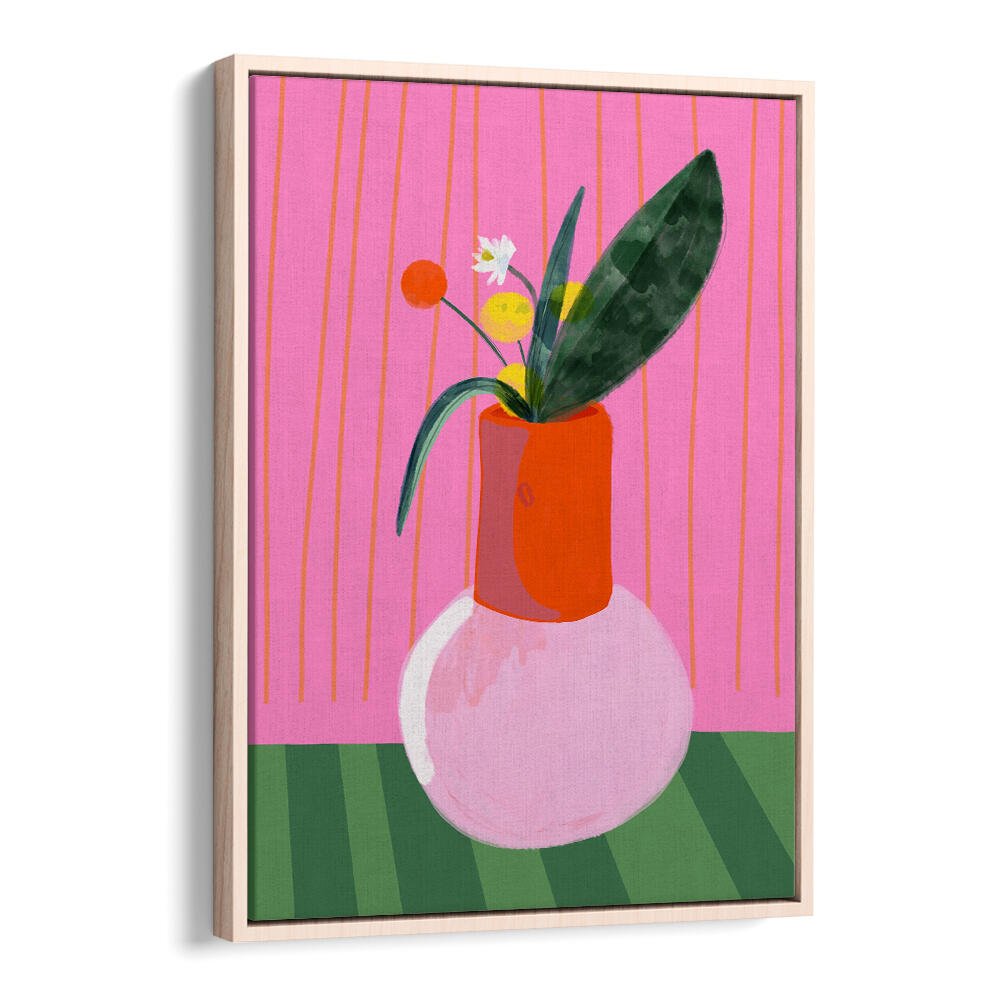 VIBRANT VASE DISPLAY , FLORAL FLOWER PAINTINGS