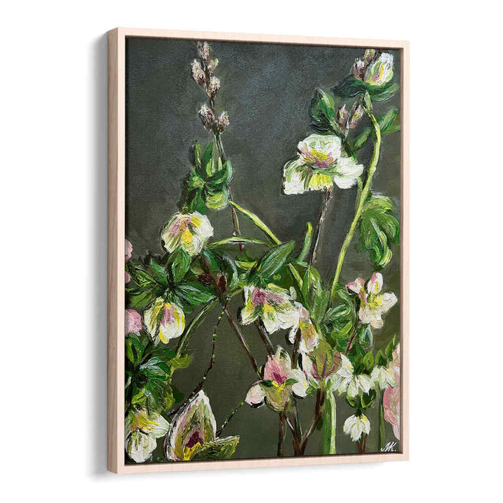 WHITE AND PINK FLORAL PAINTING