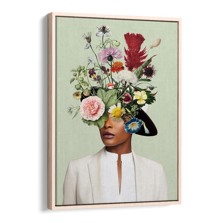 WOMAN FLORAL HEADDRESS