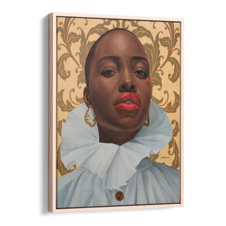 Exquisite WOMAN IN BROWN, AFRICAN ART PAINTINGS showcasing strength and grace, perfect for elevating any living space.