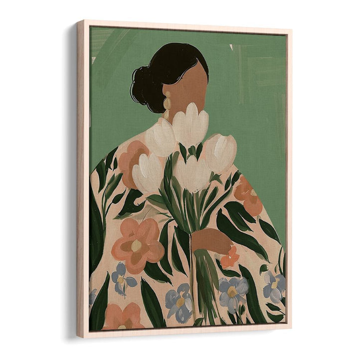 WOMAN WITH TULIPS