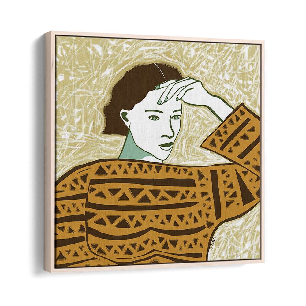 WOMAN WITH PENSIVE GAZE
