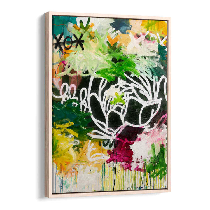 XO GREEN FLOWER , ABSTRACT PAINTINGS