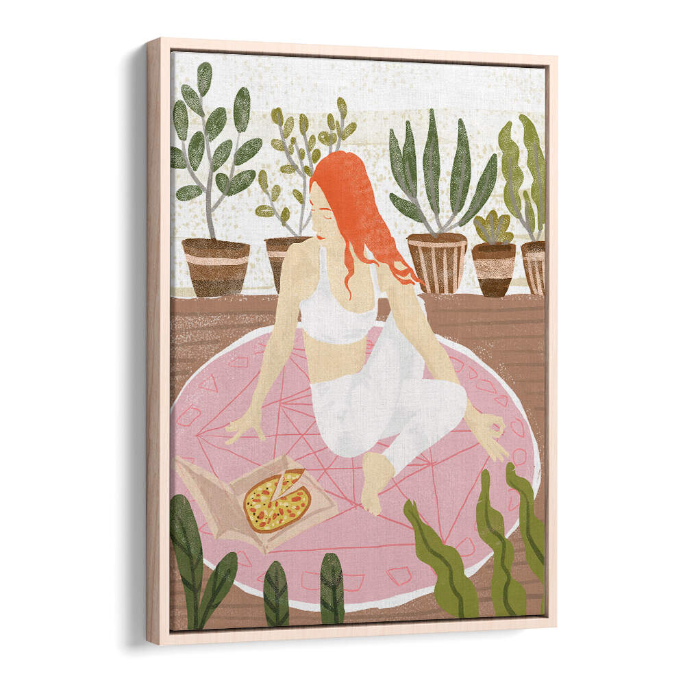 YOGA + PIZZA , PORTRAITS & FIGURATIVE ILLUSTRATIONS
