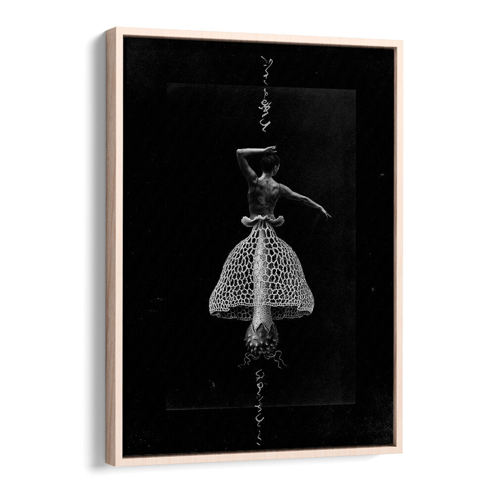 Surreal art print "DANCE WITH ME" features a dancer in a unique, intricate dress, perfect for your decor.