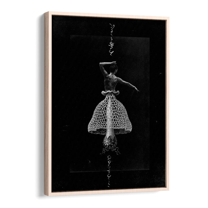 Surreal art print "DANCE WITH ME" features a dancer in a unique, intricate dress, perfect for your decor.