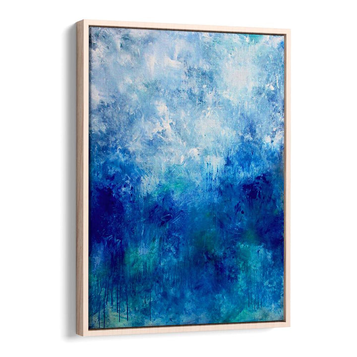 Vibrant blue hues in ABSTRACTION DESIGN X, ABSTRACT PAINTINGS enhance any space with captivating artistry and color.