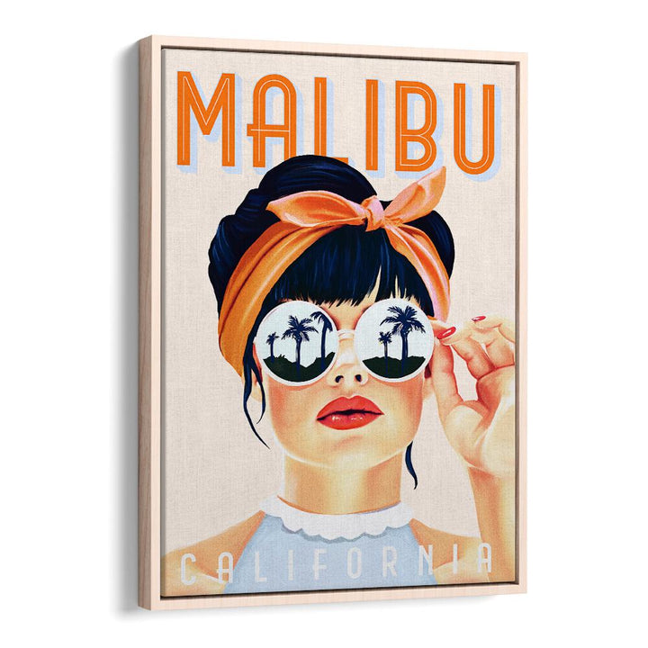 MALIBU POSTER I BY THE WHISKEY GINGER , WOMEN ILLUSTRATION PAINTINGS