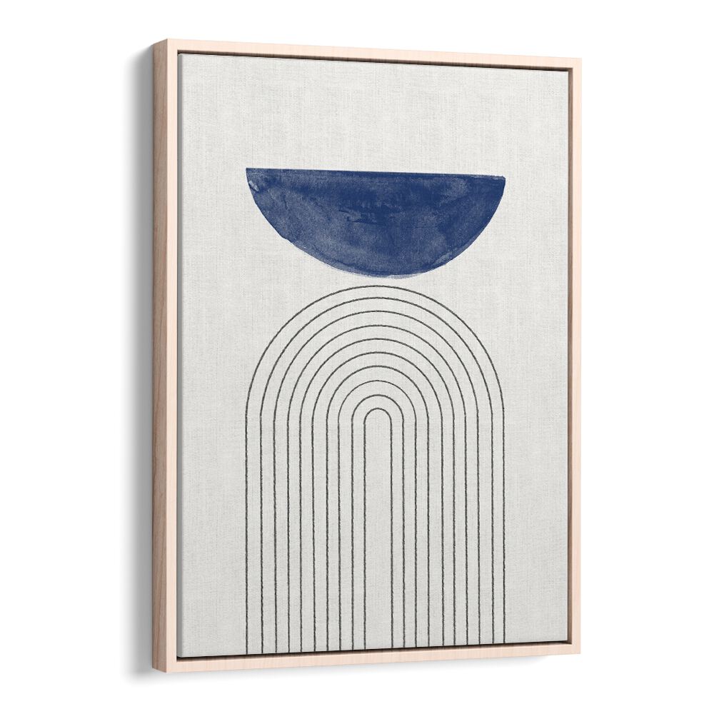 Contemporary BLUE MOON NO3. , GEOMETRIC ART PRINTS featuring a blue abstract design, perfect for elegant home decor.