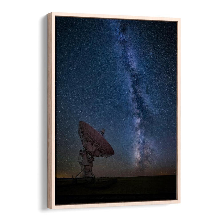 Transform your space with CONTACT, PHOTOGRAPHY PRINTS showcasing a stunning night sky and satellite dish.