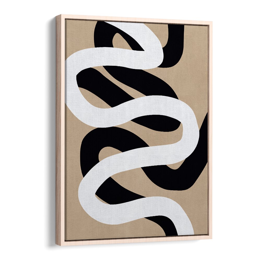Stylish EXPRESSIONIST CURVES II, ABSTRACT PAINTINGS in black and white, perfect for modern home decor.
