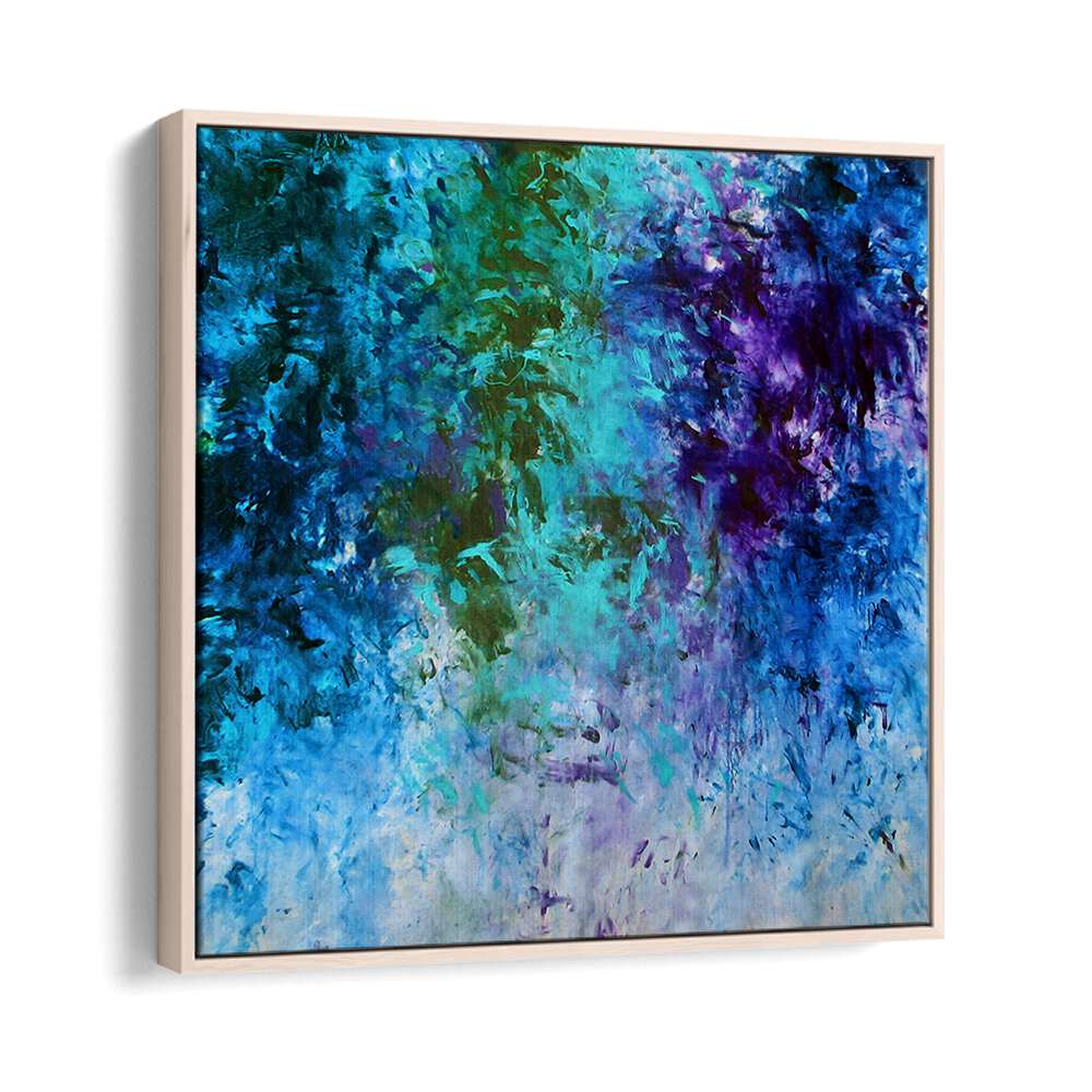 Vibrant blues and purples in ABSTRACT DESIGN II, a captivating piece of ABSTRACT PAINTINGS for your space.