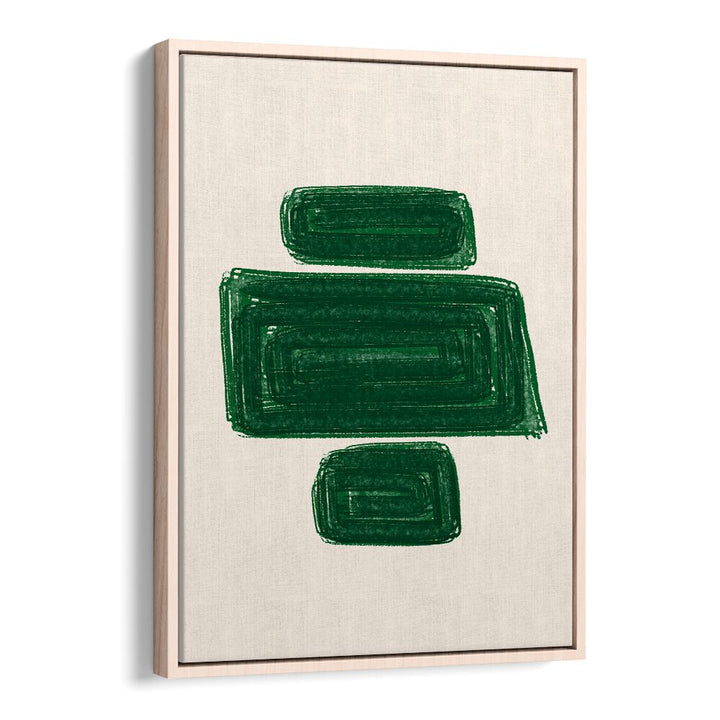 SIMPLEX I, GEOMETRIC ART PRINTS showcase vibrant green patterns, perfect for enhancing modern home decor.