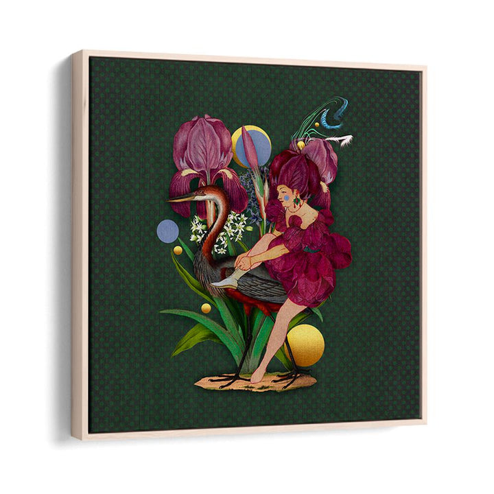 Whimsical ENCHANTED FOREST X, PORTRAITS illustration featuring vibrant flora and a dreamy character, perfect for decor.