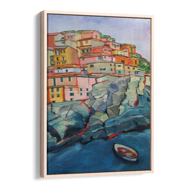 ITALIAN VILLAGE , LANDSCAPE PAINTINGS