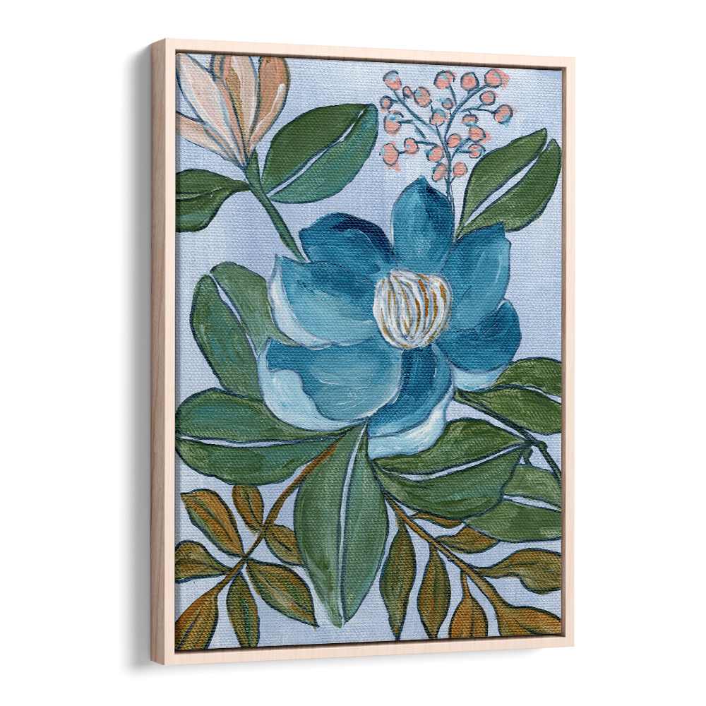 BLUE BLOSSOM , FLORAL FLOWER PAINTINGS