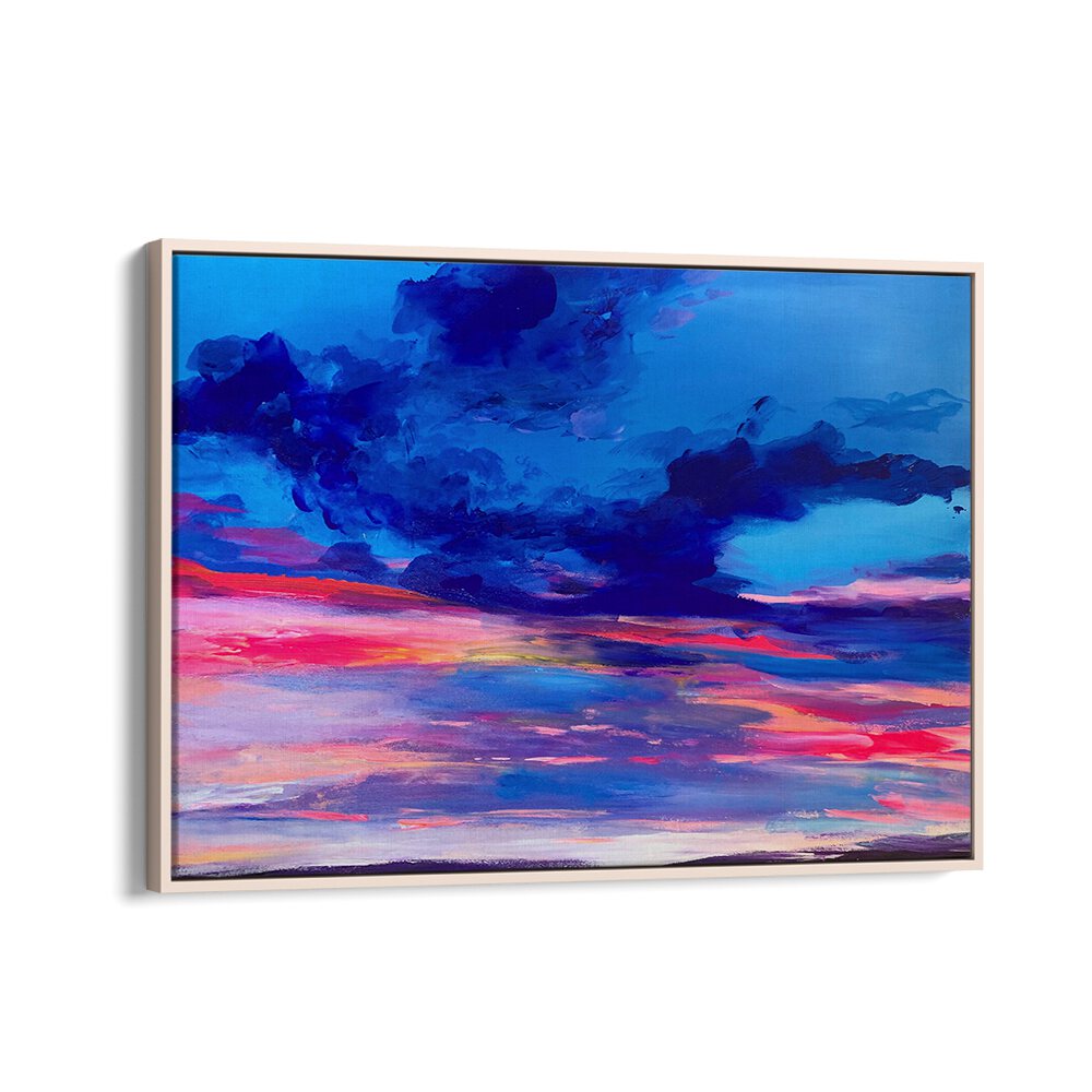 FLORIDA SUNSET IN BLUE , LANDSCAPE PAINTINGS