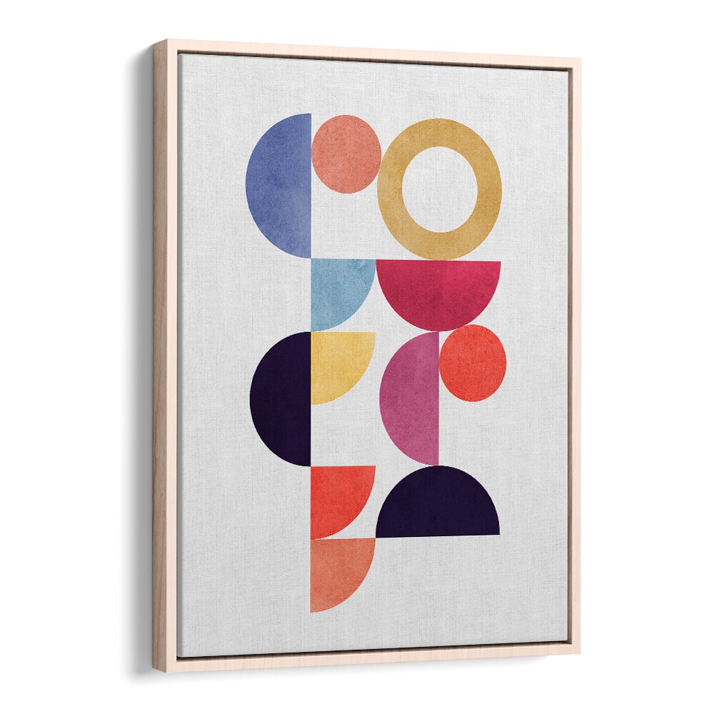 CIRCLES IN HARMONY VII, GEOMETRIC ART PRINTS showcase vibrant shapes for a serene, artistic touch in any space.