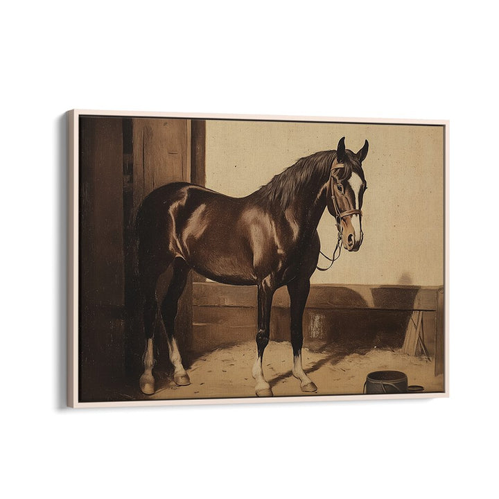 Elegant DARK BROWN HORSE, ANIMAL PAINTINGS showcases strength and beauty, perfect for any art enthusiast's collection.