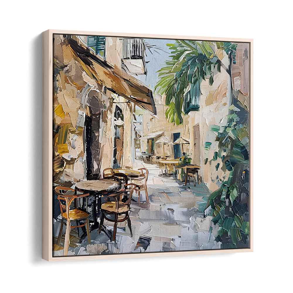 Charming outdoor cafe scene reflects the essence of CAFE STREET MALLORCA SPAIN, inviting Mediterranean vibes.