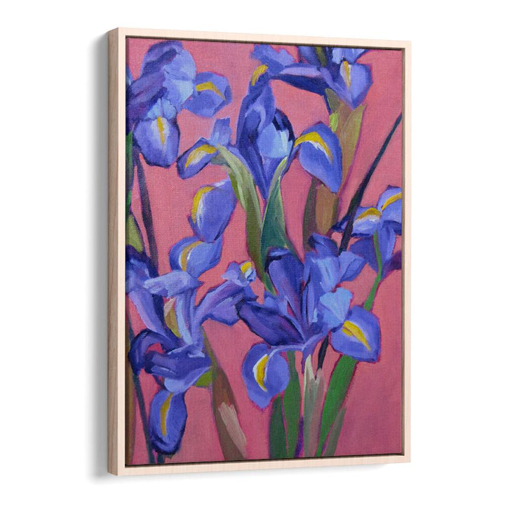 IRISES IV ,  FLORAL FLOWER PAINTINGS