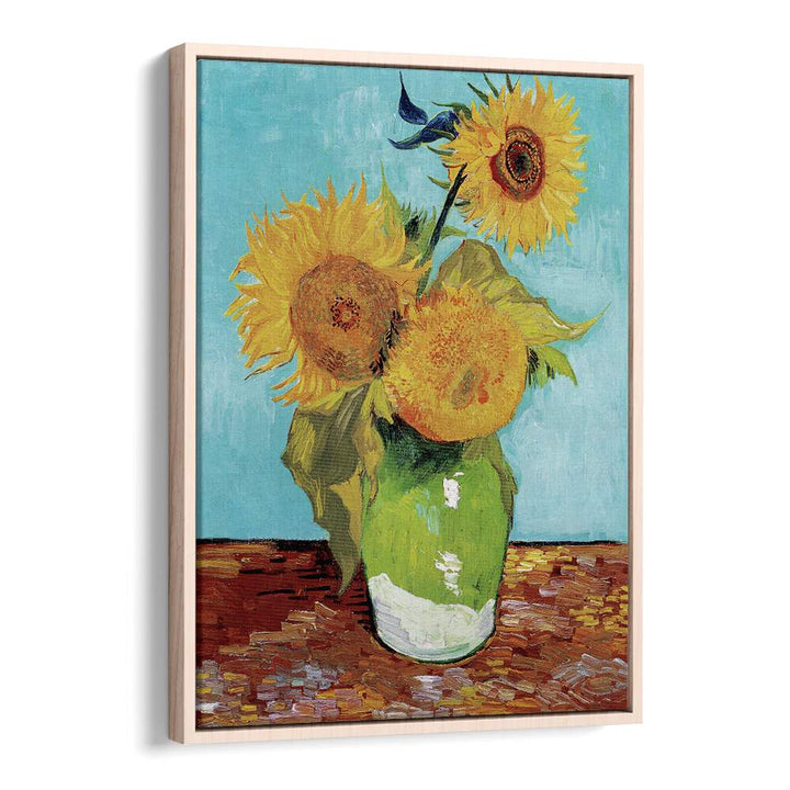 VINCENT VAN GOGH'S VASE WITH THREE SUNFLOWERS (1888), VINTAGE PAINTINGS