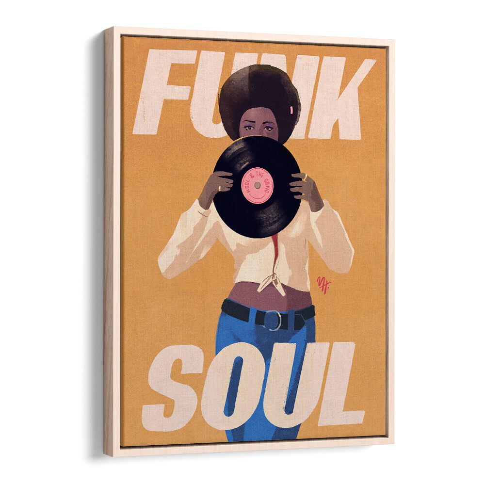 Stylish KOOL A GANG, QUOTES poster featuring vibrant typography and a retro vinyl theme for trendy decor.