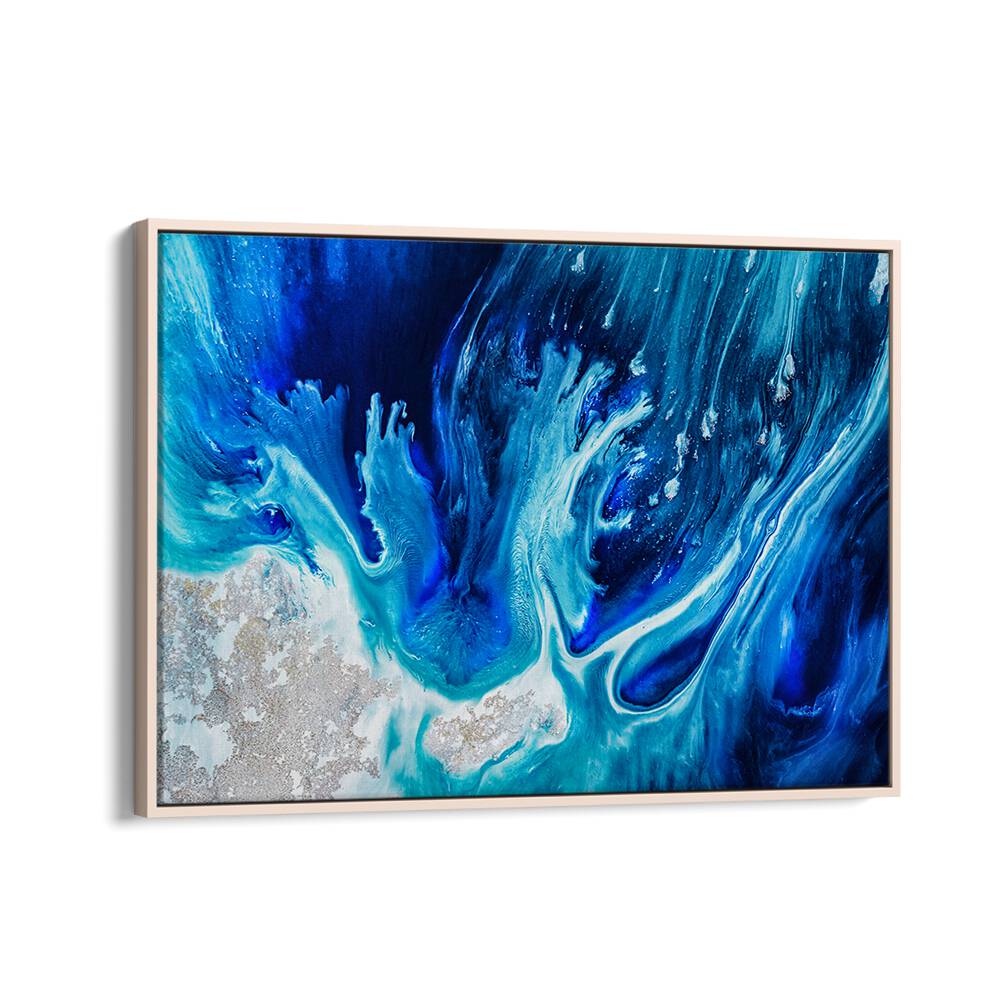 Vibrant blues swirl in these UNDERWATER OCEAN VIBES, ABSTRACT PAINTINGS, perfect for enhancing any room's ambiance.
