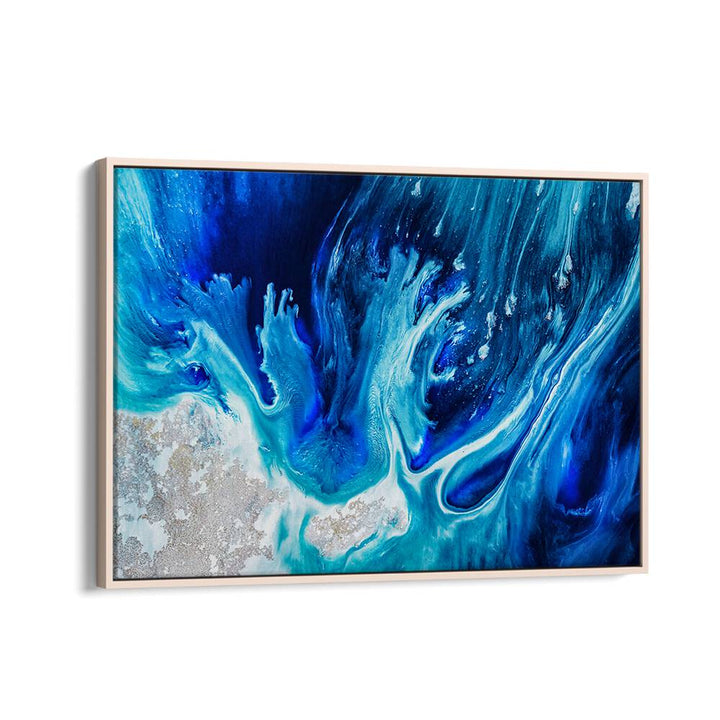 Vibrant blues swirl in these UNDERWATER OCEAN VIBES, ABSTRACT PAINTINGS, perfect for enhancing any room's ambiance.