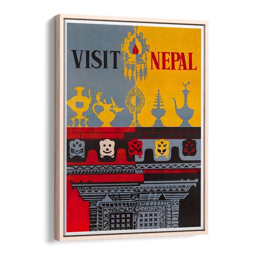 Colorful NEPAL, VINTAGE TRAVEL POSTERS showcasing iconic culture, perfect for adding adventure to your home decor.