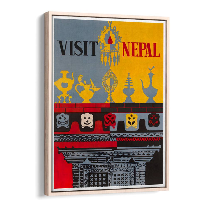 Colorful NEPAL, VINTAGE TRAVEL POSTERS showcasing iconic culture, perfect for adding adventure to your home decor.