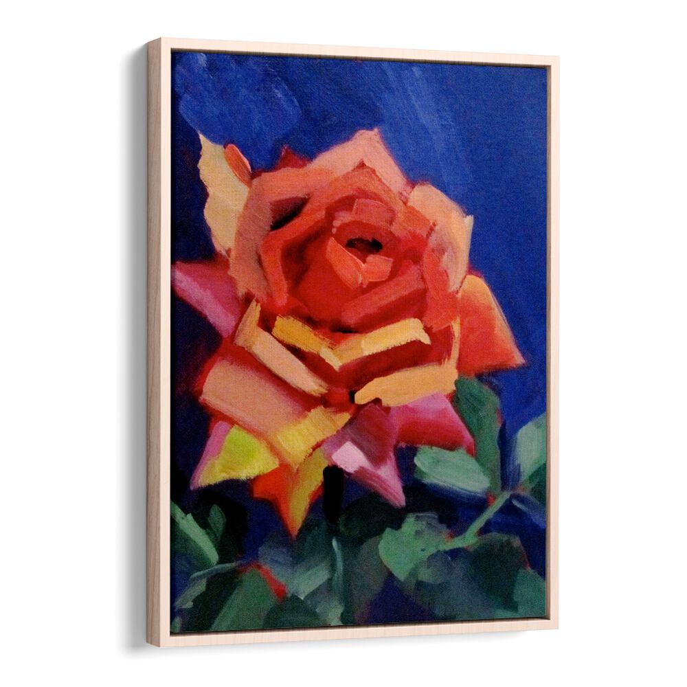 BLUSHING ROSE , FLORAL FLOWER PAINTINGS