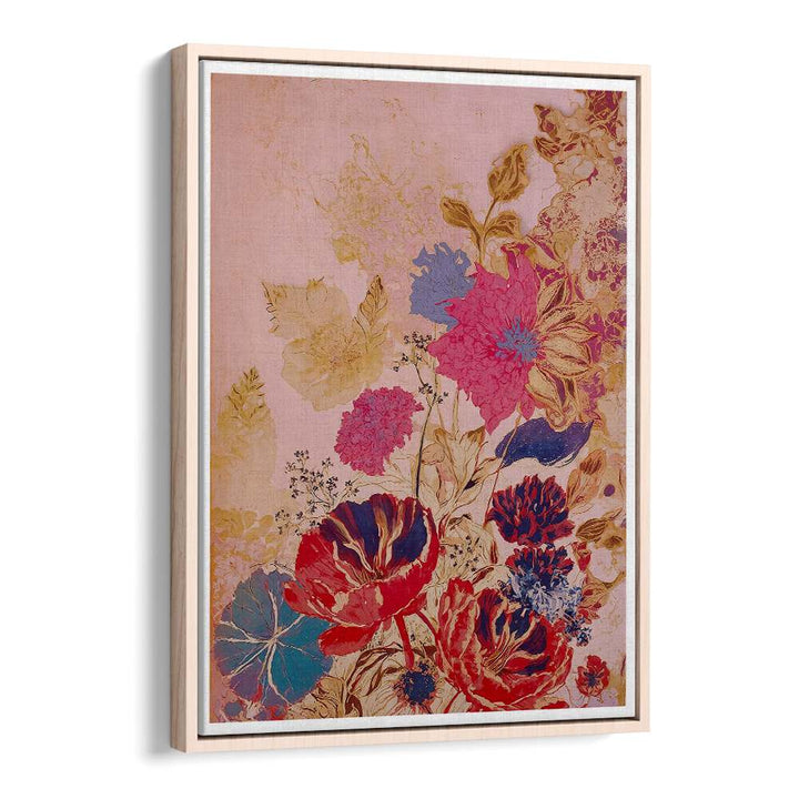 VINTAGE FLOWERS II , FLORAL FLOWER PAINTINGS
