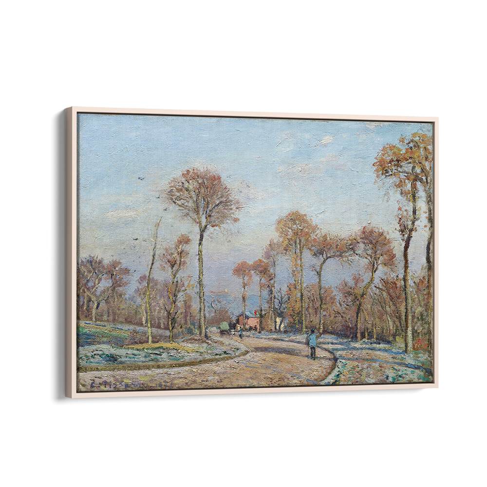 THE ROAD TO VERSAILLES, LOUVECIENNES MORNING FROST (1871) , VINTAGE PAINTINGS