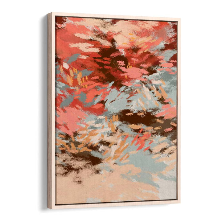 Vibrant hues in AUTUMN SHADOWS I, ABSTRACT PAINTINGS evoke the warmth of fall, perfect for seasonal decor.