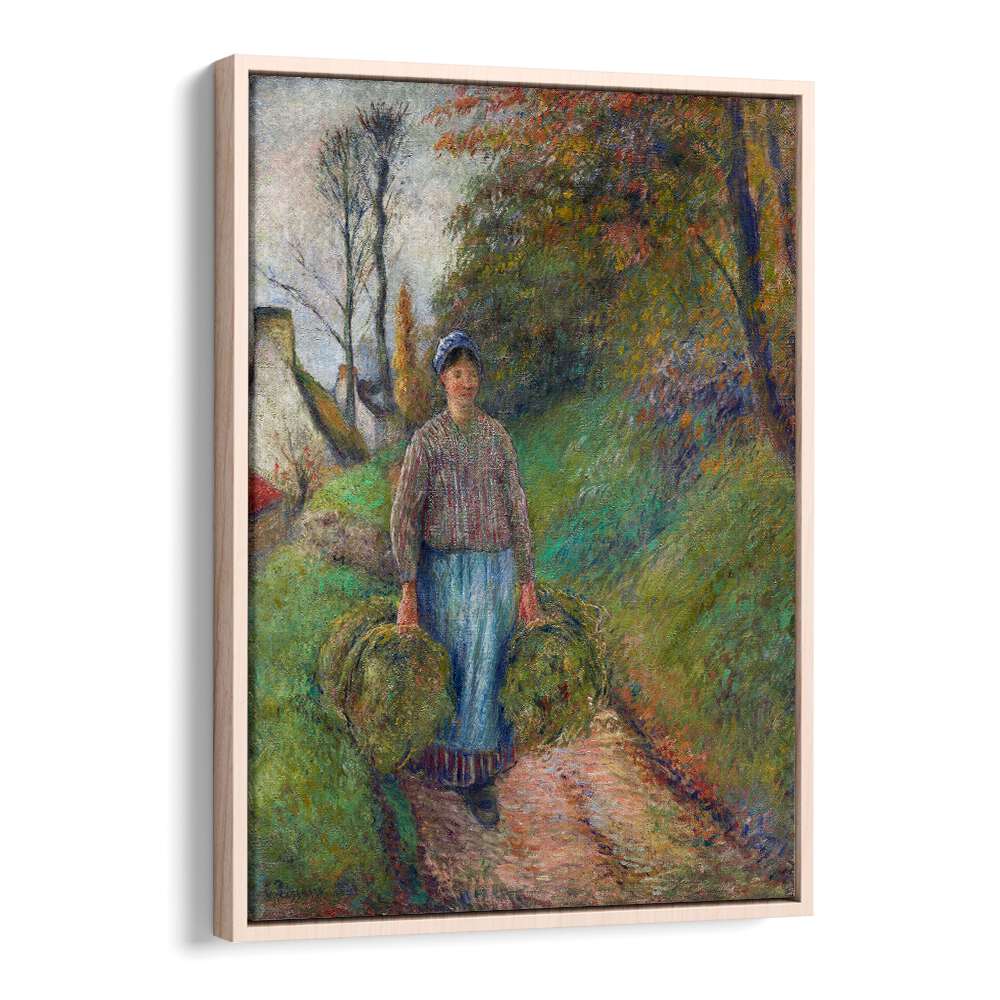 PEASANT WOMAN CARRYING TWO BUNDLES OF HAY (1883)  , VINTAGE PAINTINGS