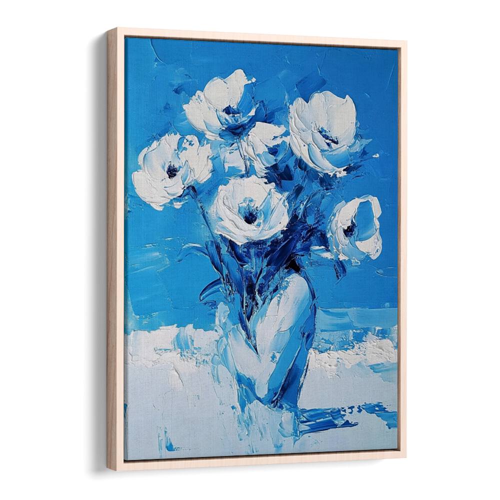 Stunning BLUE FLOWERS artwork, perfect for home decor, adding elegance and charm to any space.