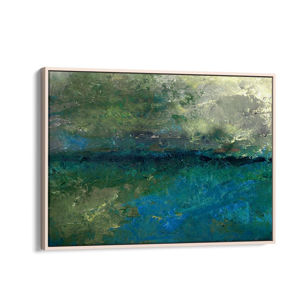 Vibrant hues blend in LANDSCAPE DESIGN I, ABSTRACT PAINTINGS, enhancing any space with captivating artistry.