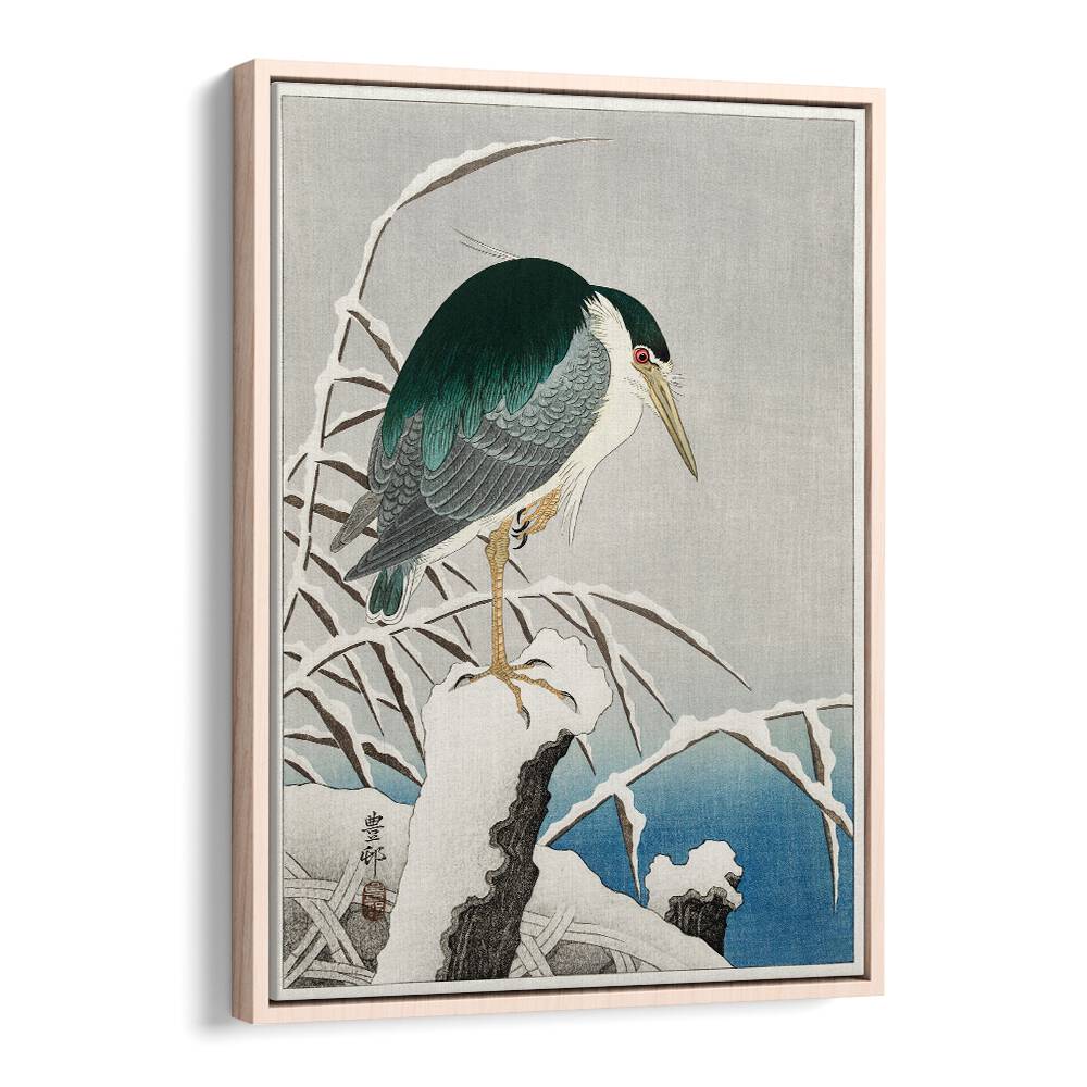 HERON IN SNOW (CA. 1925–1936)  , JAPANESE PAINTINGS , JAPANESE ART PRINTS