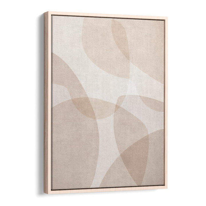 ABSTRACT BEIGE GEOMETRIC ART