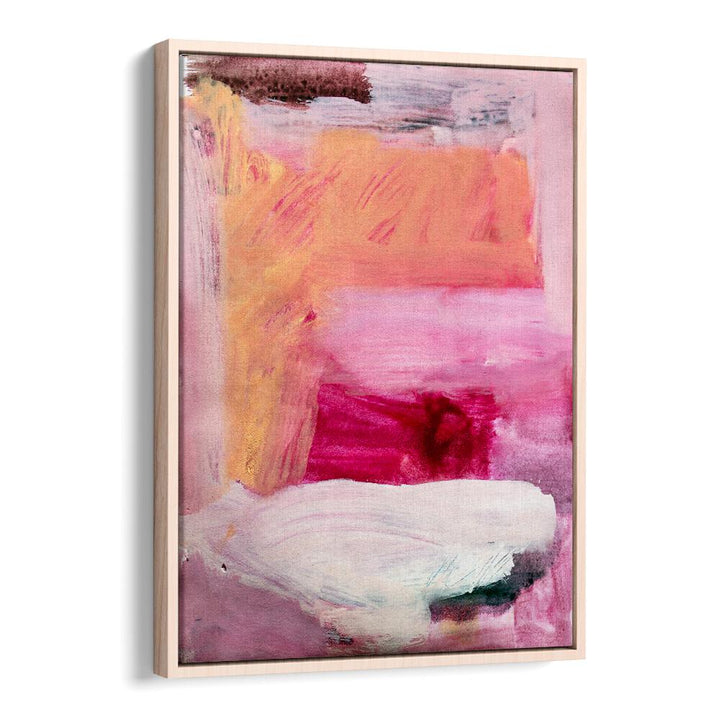 Colorful CREAM FILLING, ABSTRACT PAINTINGS in a modern frame, adding vibrant decor to any space.