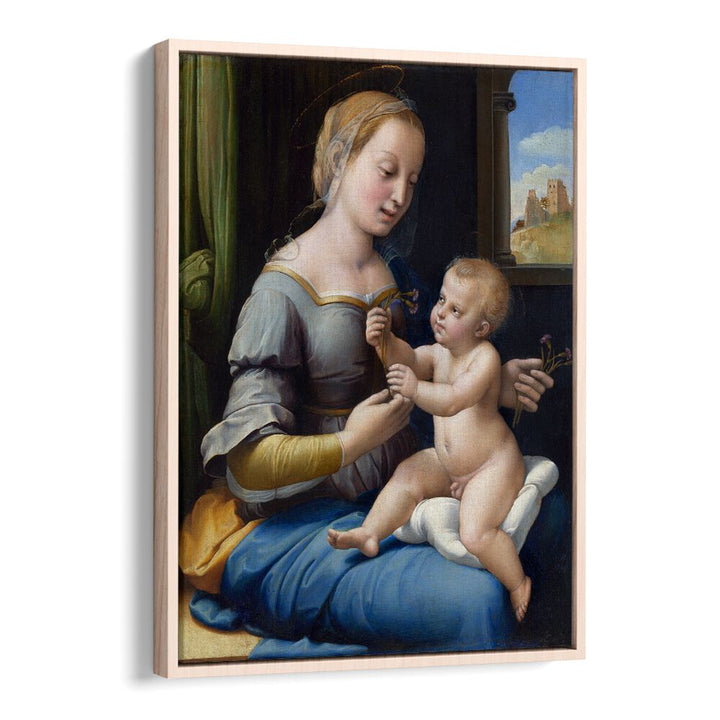 THE MADONNA OF THE PINKS (1506–1507) BY RAPHAEL RAFFAELLO , VINTAGE PAINTINGS